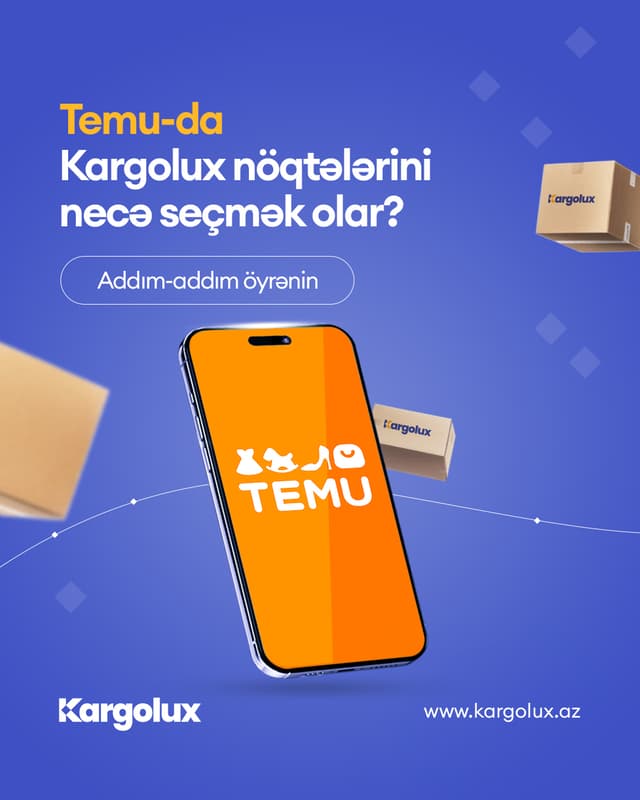 Temu-da Kargolux nöqtələrini necə seçmək olar?