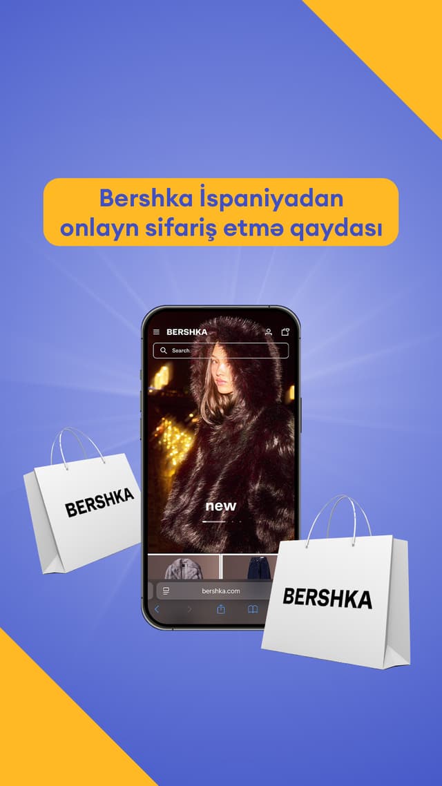 Bershka İspaniyadan onlayn sifariş etmə qaydası